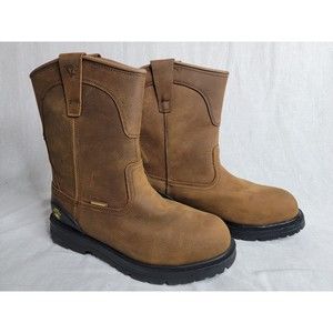 Herman Survivors Waterproof Work Boots Size 8 Mens Brown